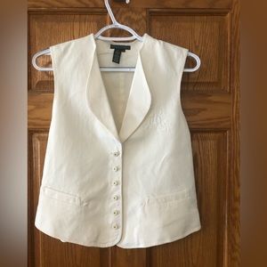 New Ralph Lauren Signature Vest, Size Medium